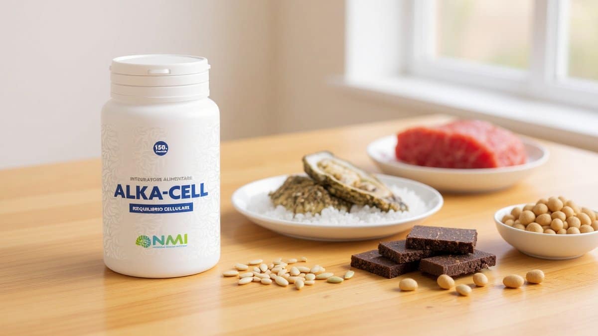 integratore di zinco alimenti alkacell
